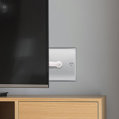 BG Nexus Metal Brushed Steel Co-Axial & Satellite Socket