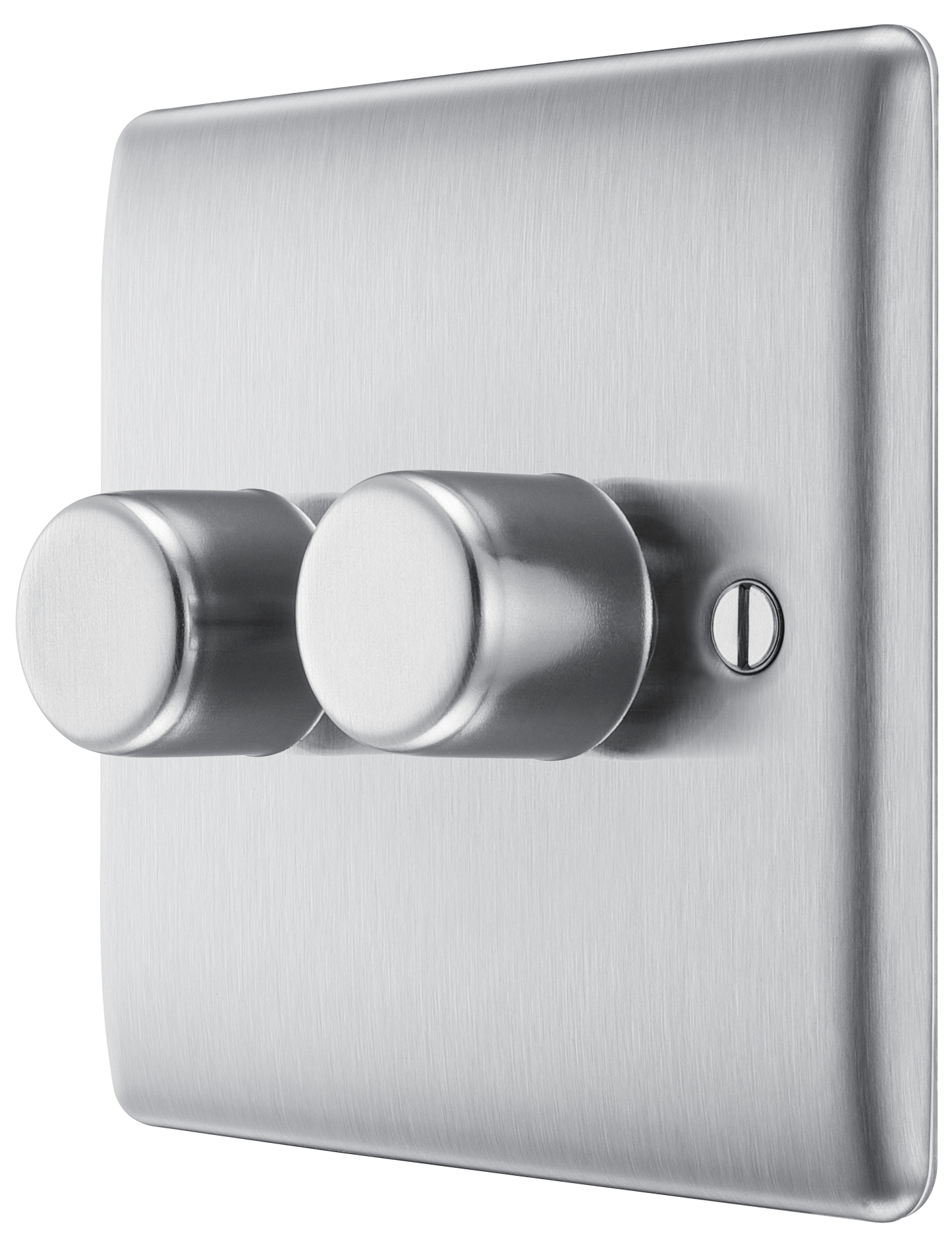 BG Nexus Metal Brushed Steel Dimmer Switch