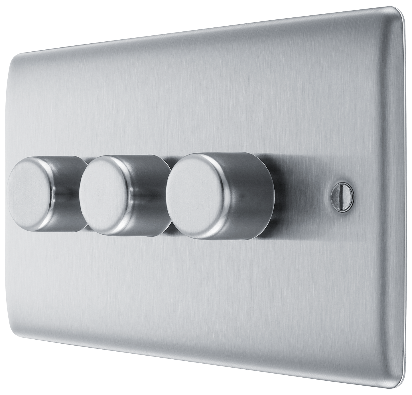 BG Nexus Metal Brushed Steel Dimmer Switch