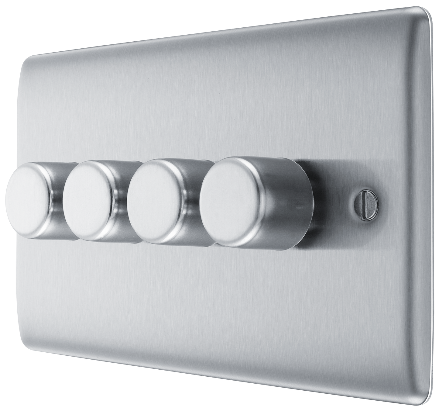 BG Nexus Metal Brushed Steel Dimmer Switch