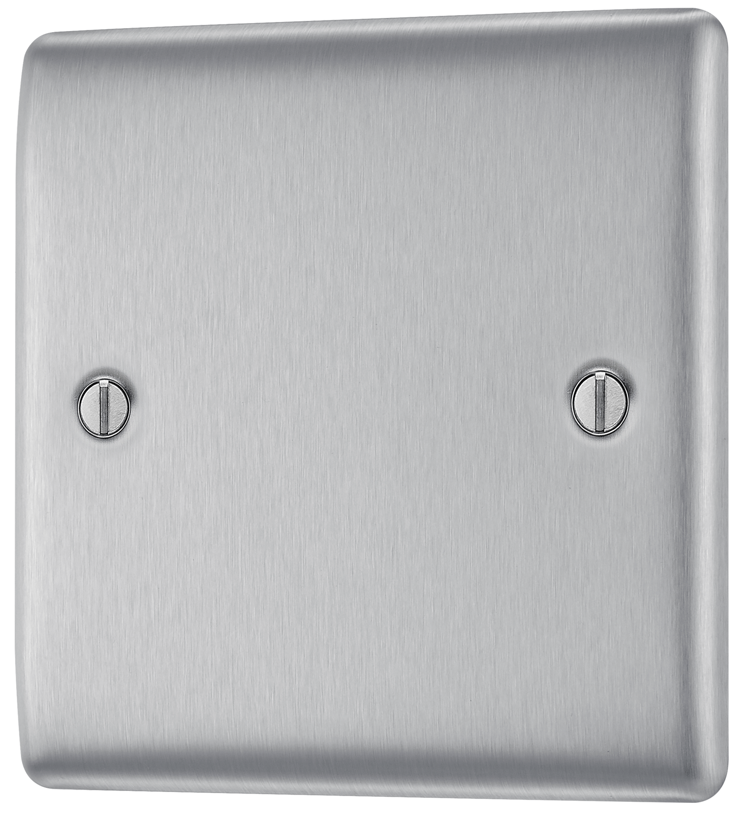 BG Nexus Metal Brushed Steel Blank Plate