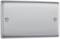 BG Nexus Metal Brushed Steel Blank Plate