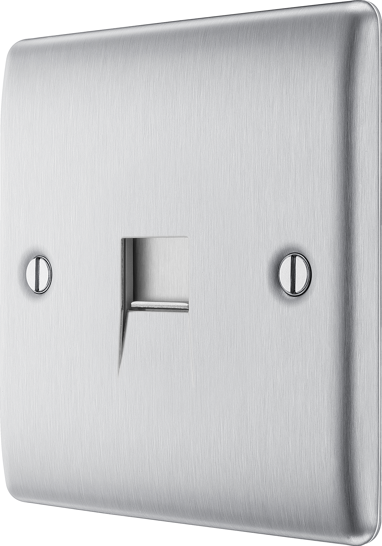 BG Nexus Metal Brushed Steel Telephone & Data Outlet