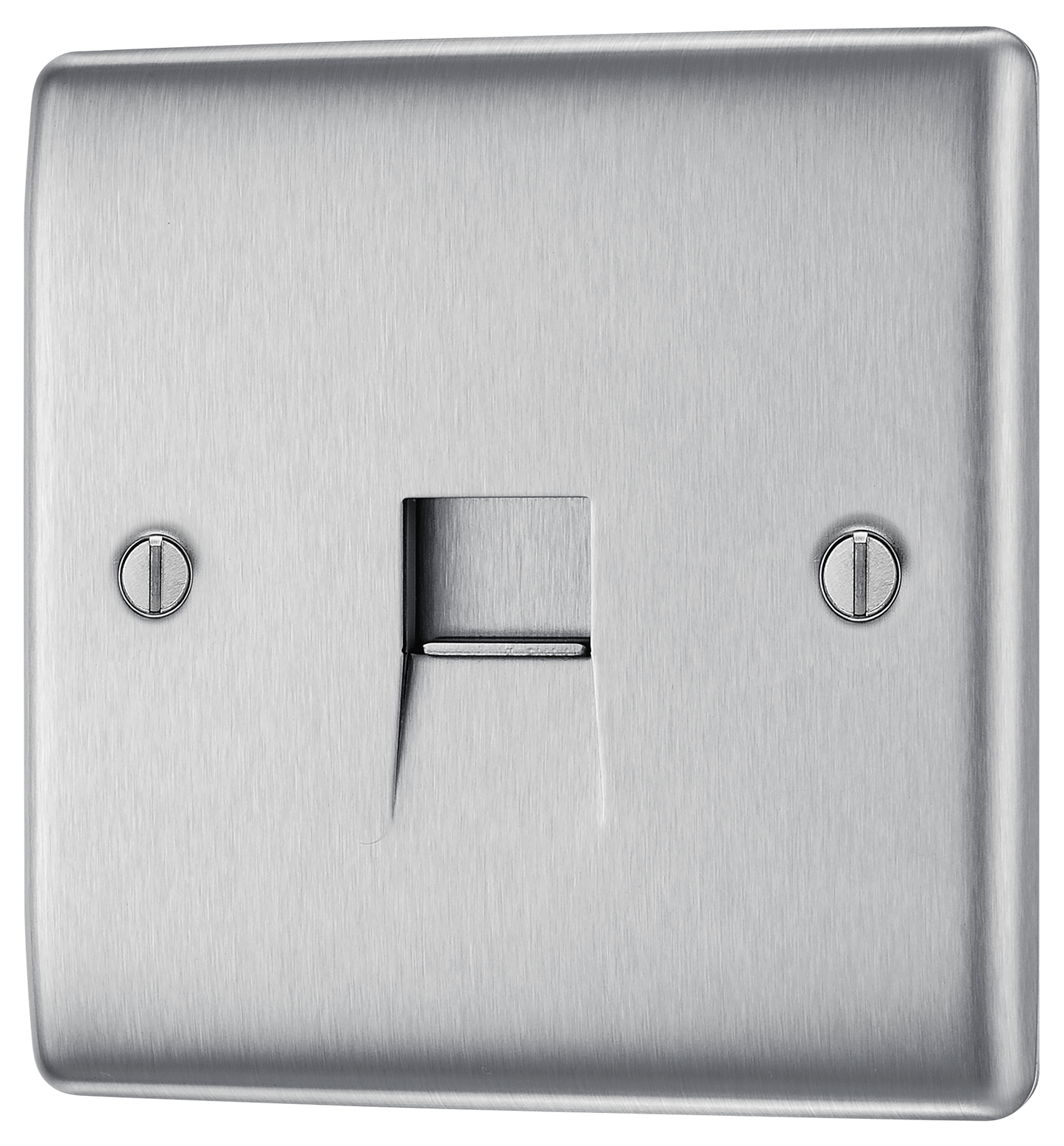 BG Nexus Metal Brushed Steel Telephone & Data Outlet