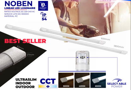 Kanlux NOBEN CCT LED Batten – Bulk Buy (min. 5)