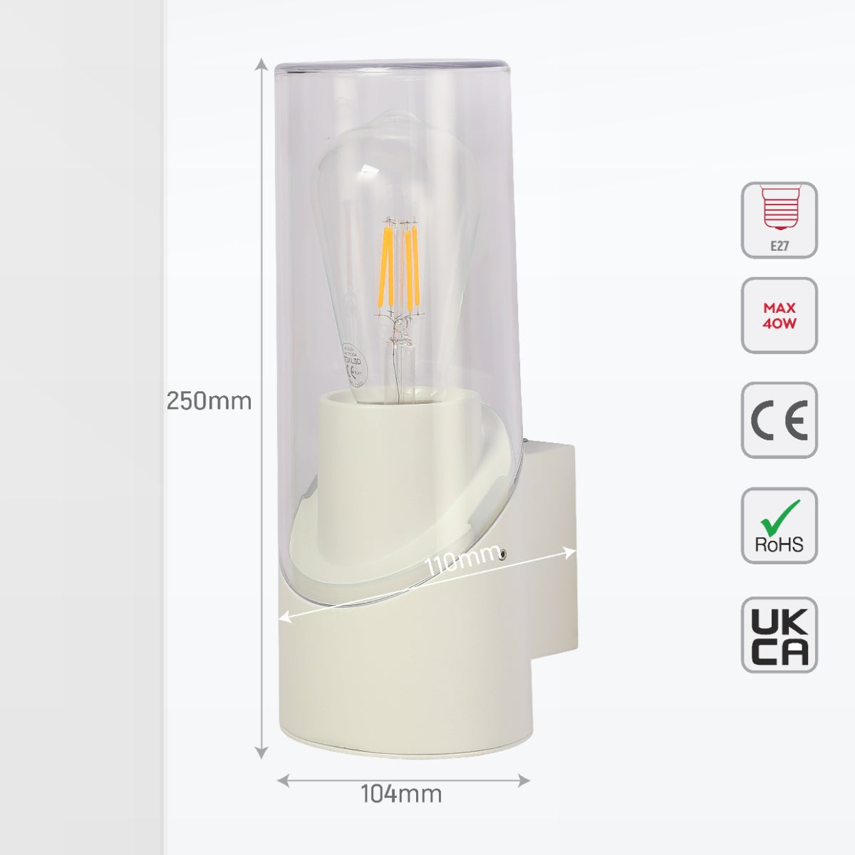 Norman Newport Outdoor Wall Light Sconce IP54