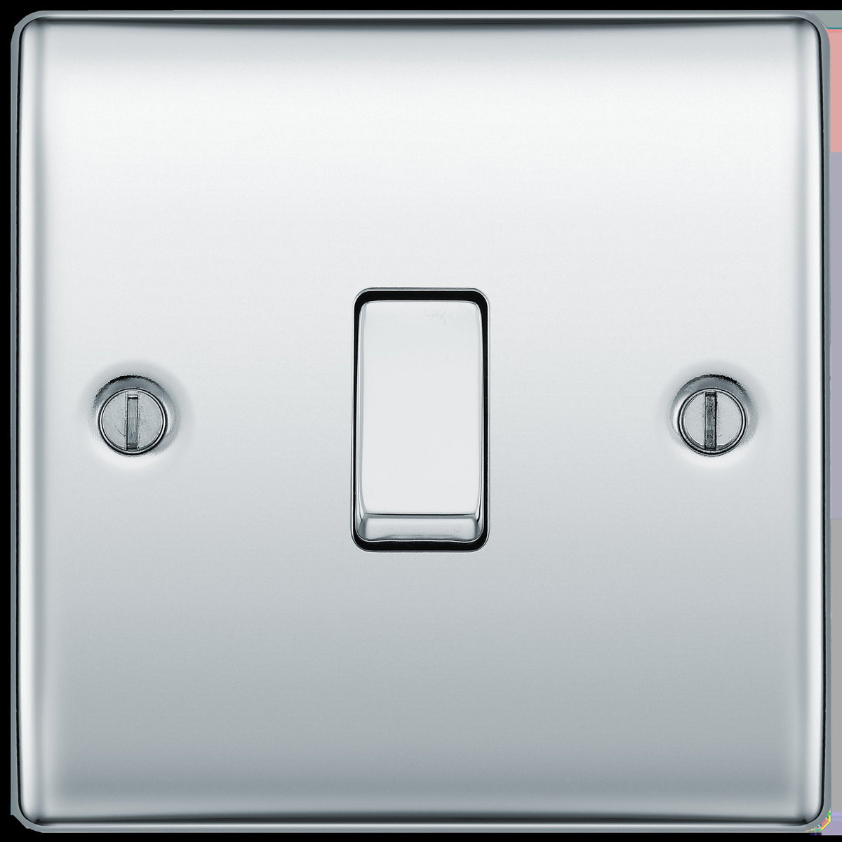 BG Nexus Metal Polished Chrome 16Ax 4 Gang Light Switch – British General