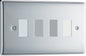 BG Nexus Metal Polished Chrome Grid Front Plate