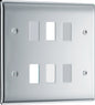 BG Nexus Metal Polished Chrome Grid Front Plate