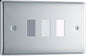 BG Nexus Metal Polished Chrome Grid Front Plate