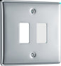 BG Nexus Metal Polished Chrome Grid Front Plate