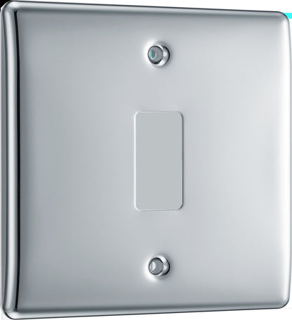 BG Nexus Metal Polished Chrome Grid Front Plate