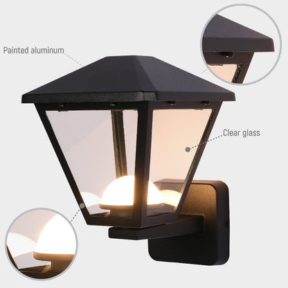Paravento LED Outdoor Lantern Wall Light 6W Black 3000K