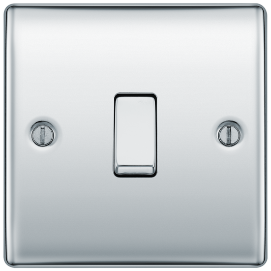 BG Nexus Metal Polished Chrome 16Ax Light Switch