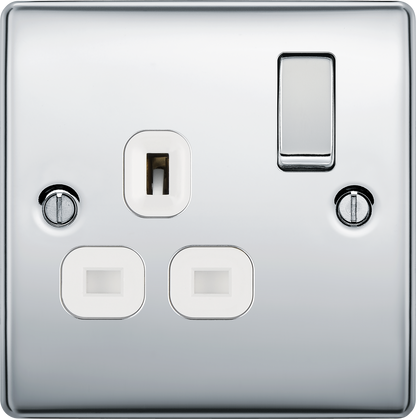 BG Nexus Metal Polished Chrome 13A Switched Socket