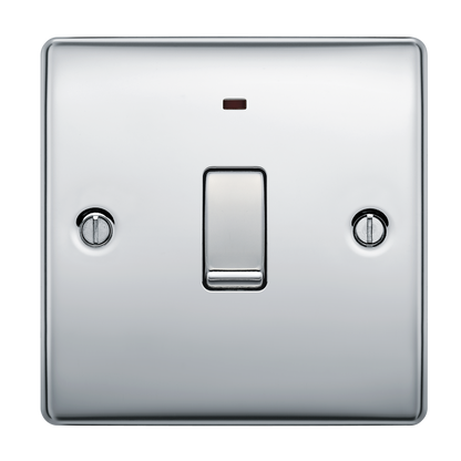 BG Nexus Metal Polished Chrome 20A Double Pole Switch