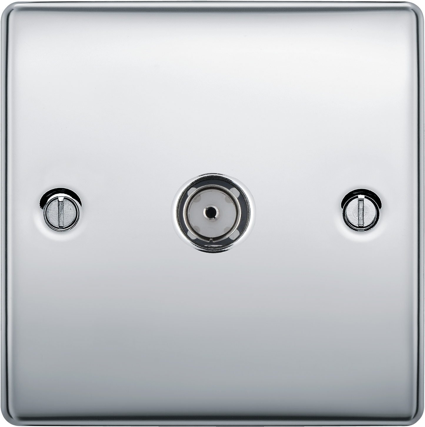 BG Nexus Metal Polished Chrome Co-Axial & Satellite Socket