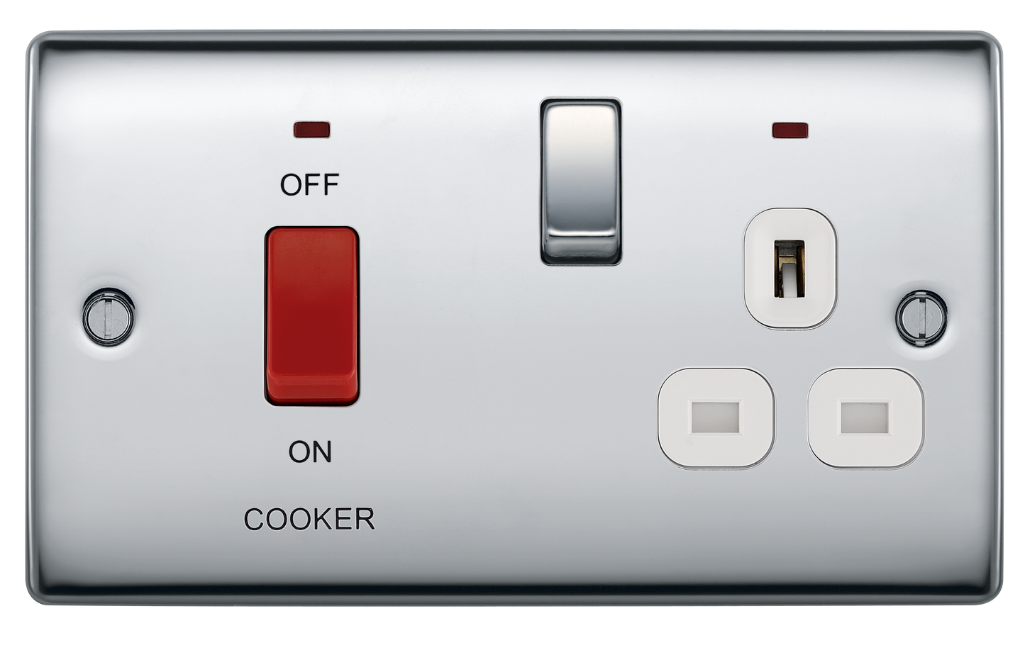 BG Nexus Metal Polished Chrome Cooker Control Unit