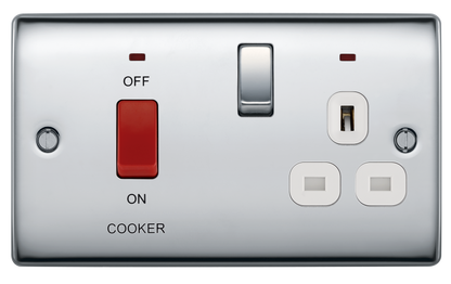 BG Nexus Metal Polished Chrome Cooker Control Unit