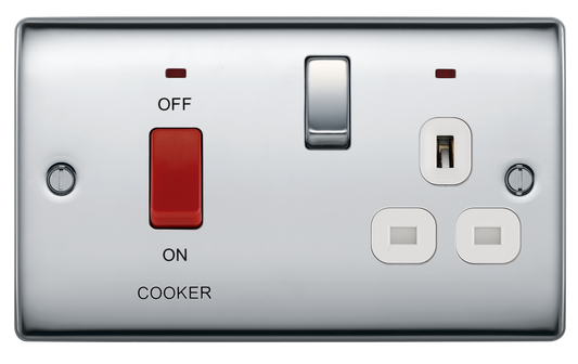 BG Nexus Metal Polished Chrome Cooker Control Unit