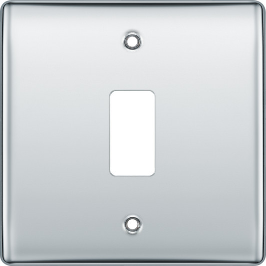 BG Nexus Metal Polished Chrome Grid Front Plate