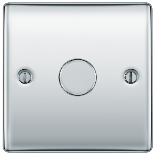 BG Nexus Metal Polished Chrome Dimmer Switch