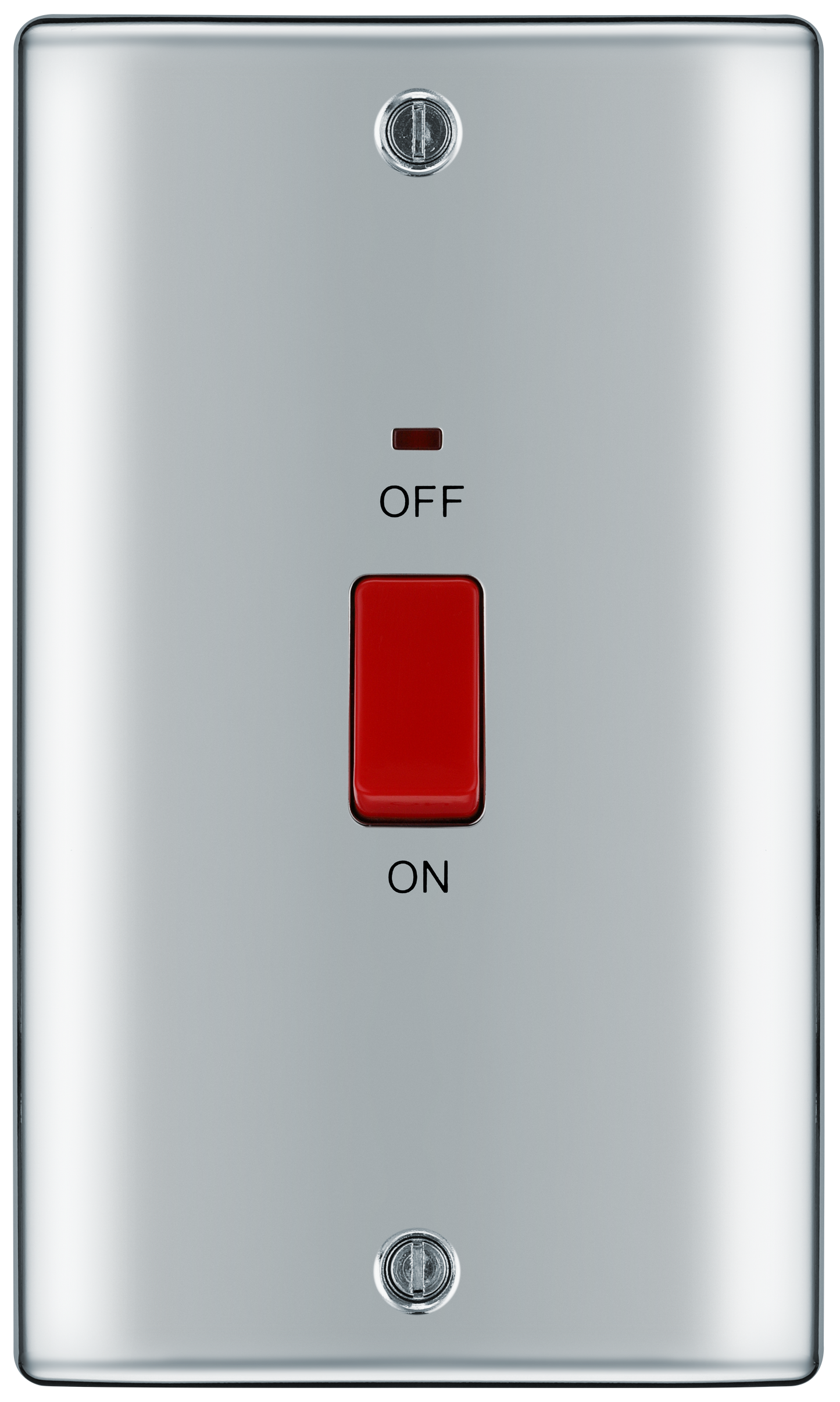 BG Nexus Metal Polished Chrome 45A Double Pole Switch