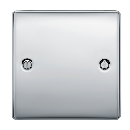 BG Nexus Metal Polished Chrome Blank Plate