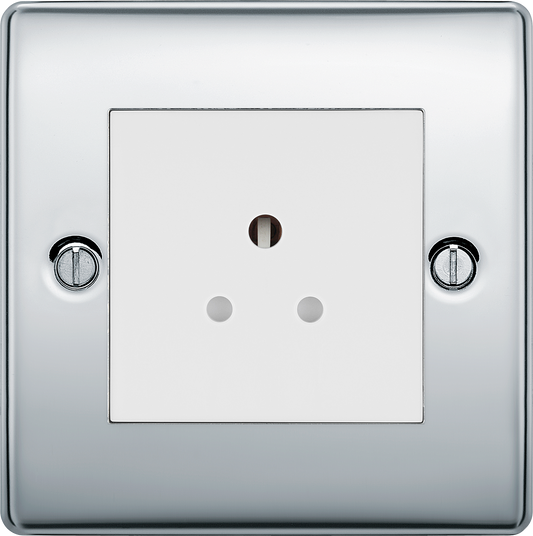 BG Nexus Metal Polished Chrome Round Pin Socket