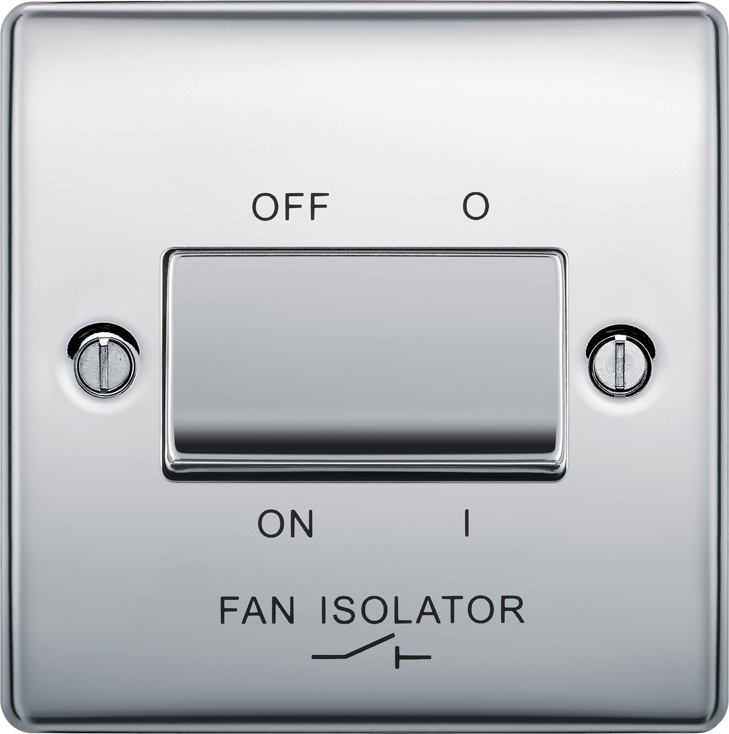 BG Nexus Metal Polished Chrome Fan Isolator