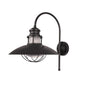 Sunflower Cottage Style Outdoor Wall Lamp, Matt Black, E27 – TEKLED