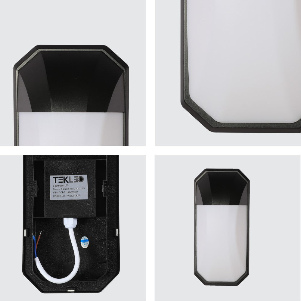 Plastic LED Outdoor Wall Light 15W