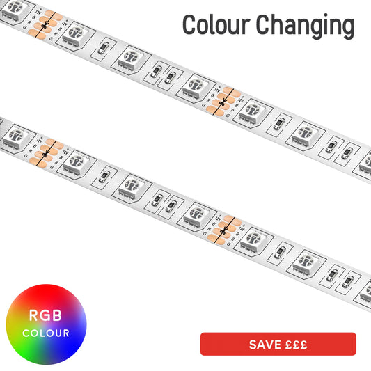 LED Flex Strip 5m roll- SMD 5050 (60) RGB IP20