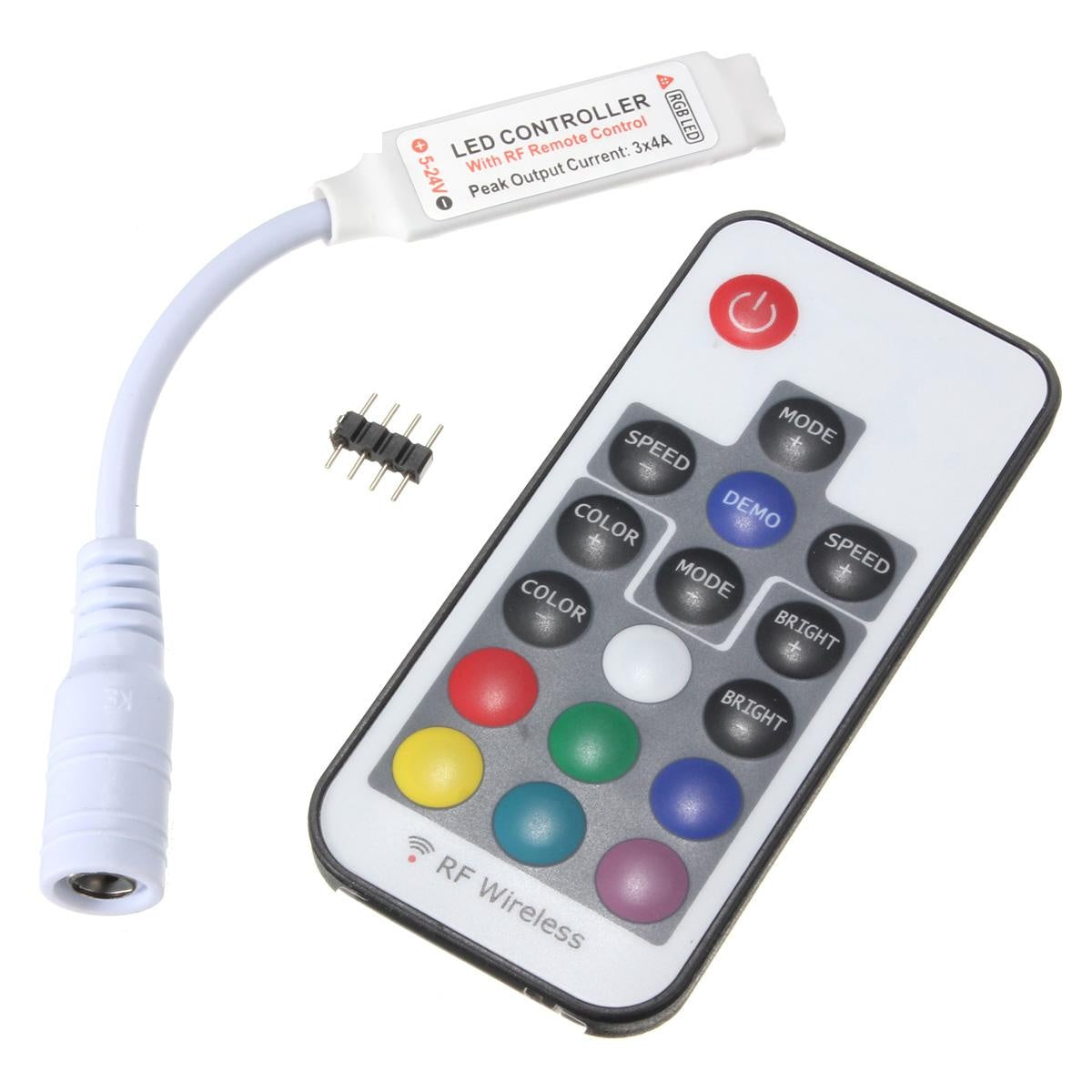 RF Mini Controller with 17 Key Remote for RGB Strips – Ener-J