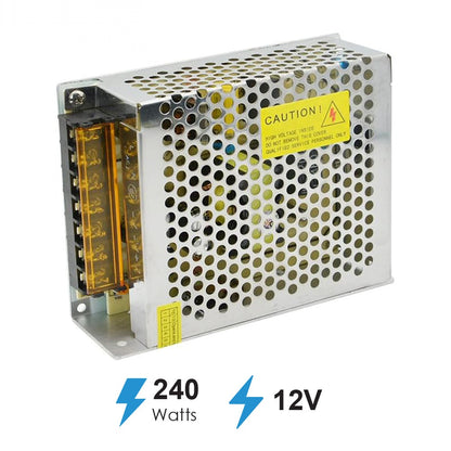 12V 20A 240W SMPS LED Driver, Metal Housing