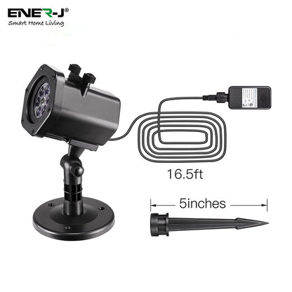 Ener-J Projector Light with 12 Patterns with UK Adapter