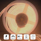 24V COB LED Strip Lights with 480 LEDs/M, 12W/M, 1200lm/M, CRI 90-92, 3000K, IP65