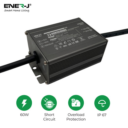 60W 24V 2.5A Waterproof IP65 LED Driver