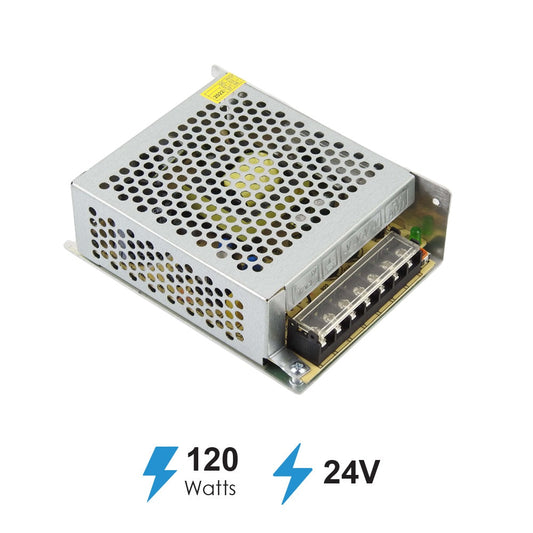 24V 5A 120W SMPS Driver, Slim Housing – Ener-J