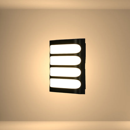 Raccoon Plastic Black LED Outdoor Wall Light 15W Cool White