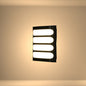 Raccoon Plastic Black LED Outdoor Wall Light 15W Cool White