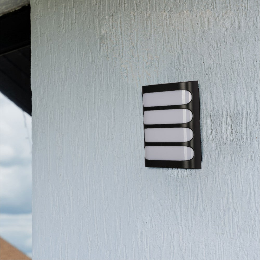 Raccoon Plastic Black LED Outdoor Wall Light 15W Cool White