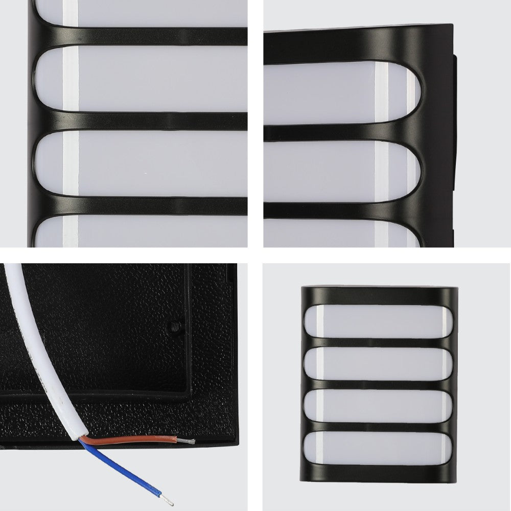 Raccoon Plastic Black LED Outdoor Wall Light 15W Cool White