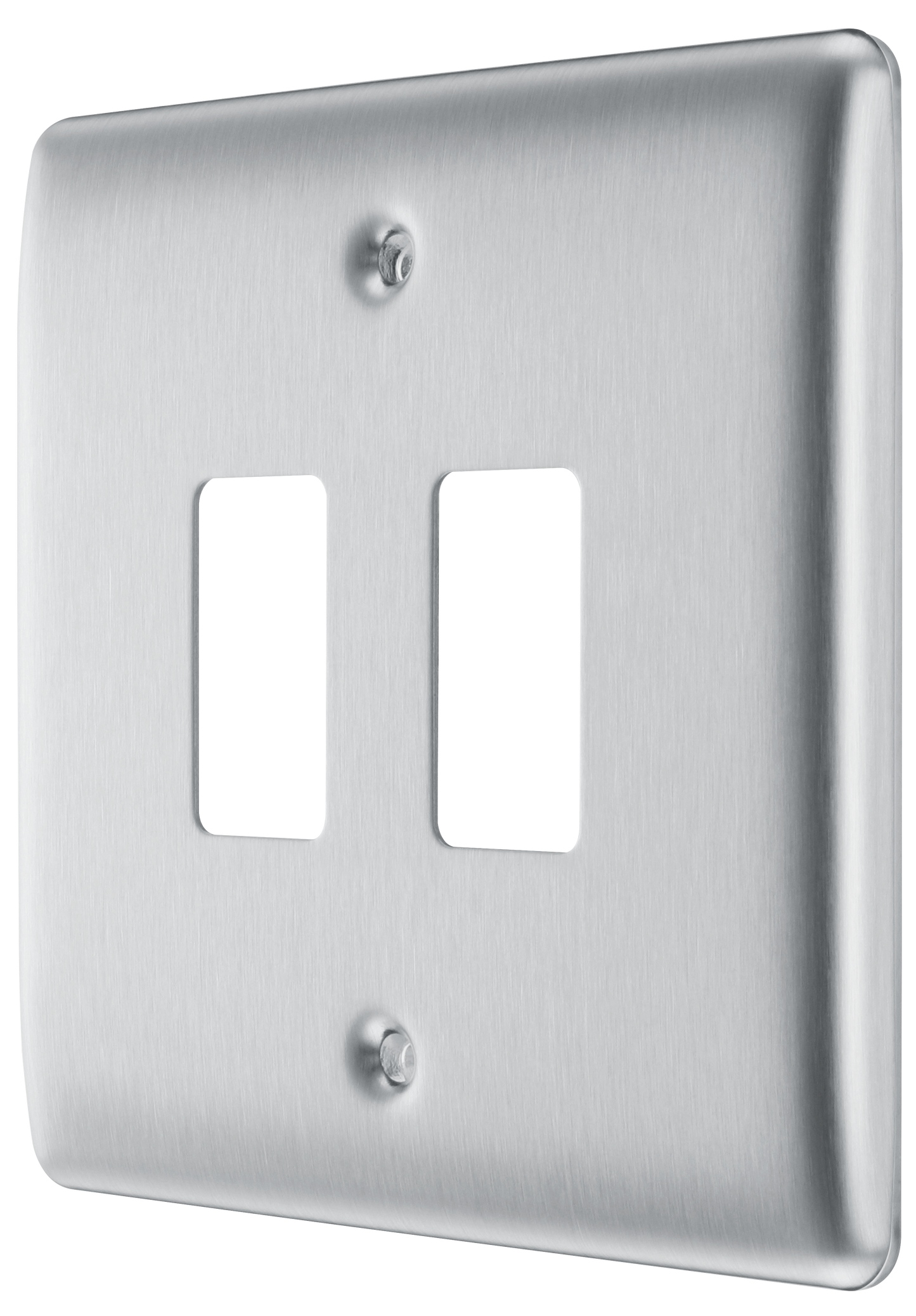 BG Nexus Metal Brushed Steel Grid Front Plate
