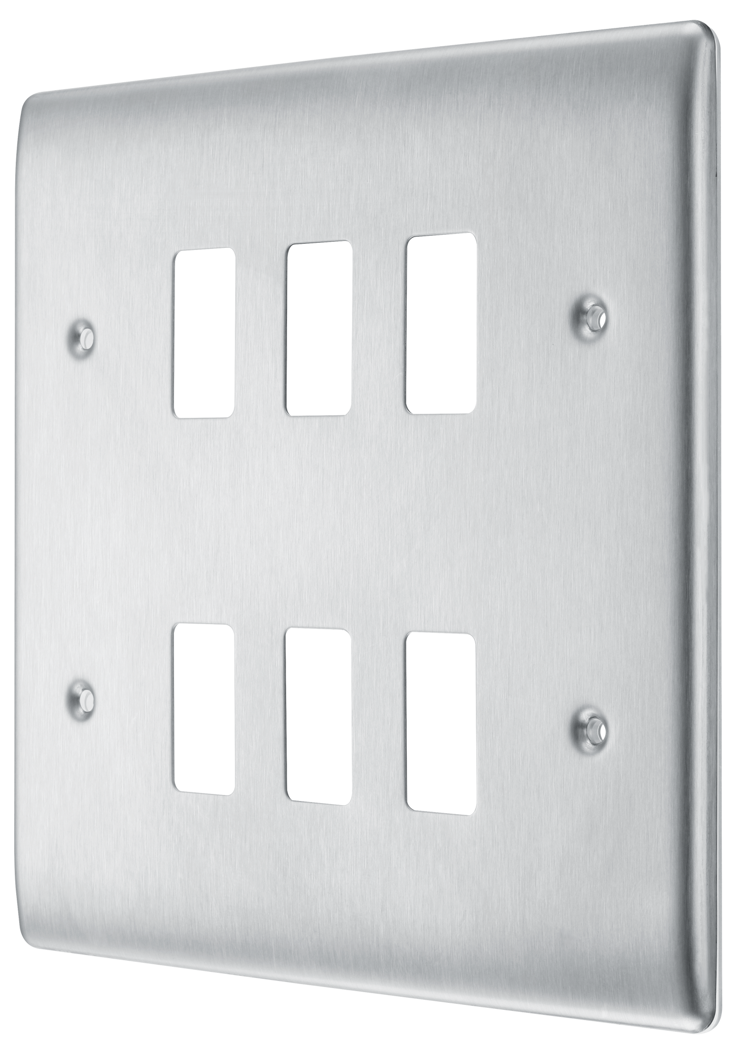 BG Nexus Metal Brushed Steel Grid Front Plate