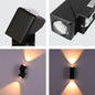 Rotatable Cubes LED Wall Light, Black, 3000K, Narrow Beam