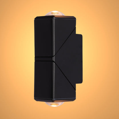 Rotatable Cubes LED Wall Light, Black, 3000K, Narrow Beam