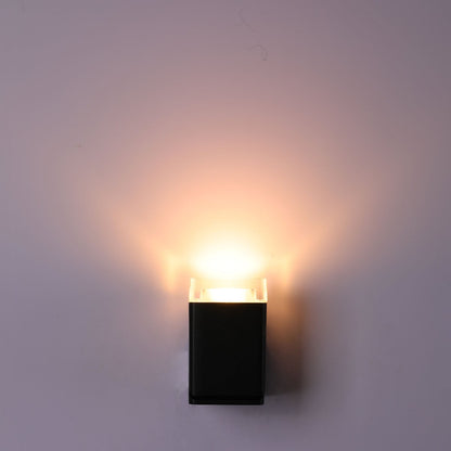 Rotatable Cubes Outdoor LED Wall Light Black 3000K Wide Beam – TEKLED