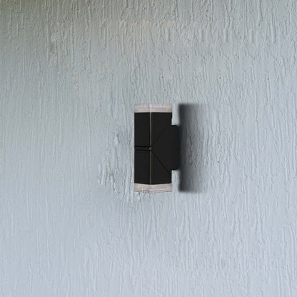 Rotatable Cubes Outdoor LED Wall Light Black 3000K Wide Beam