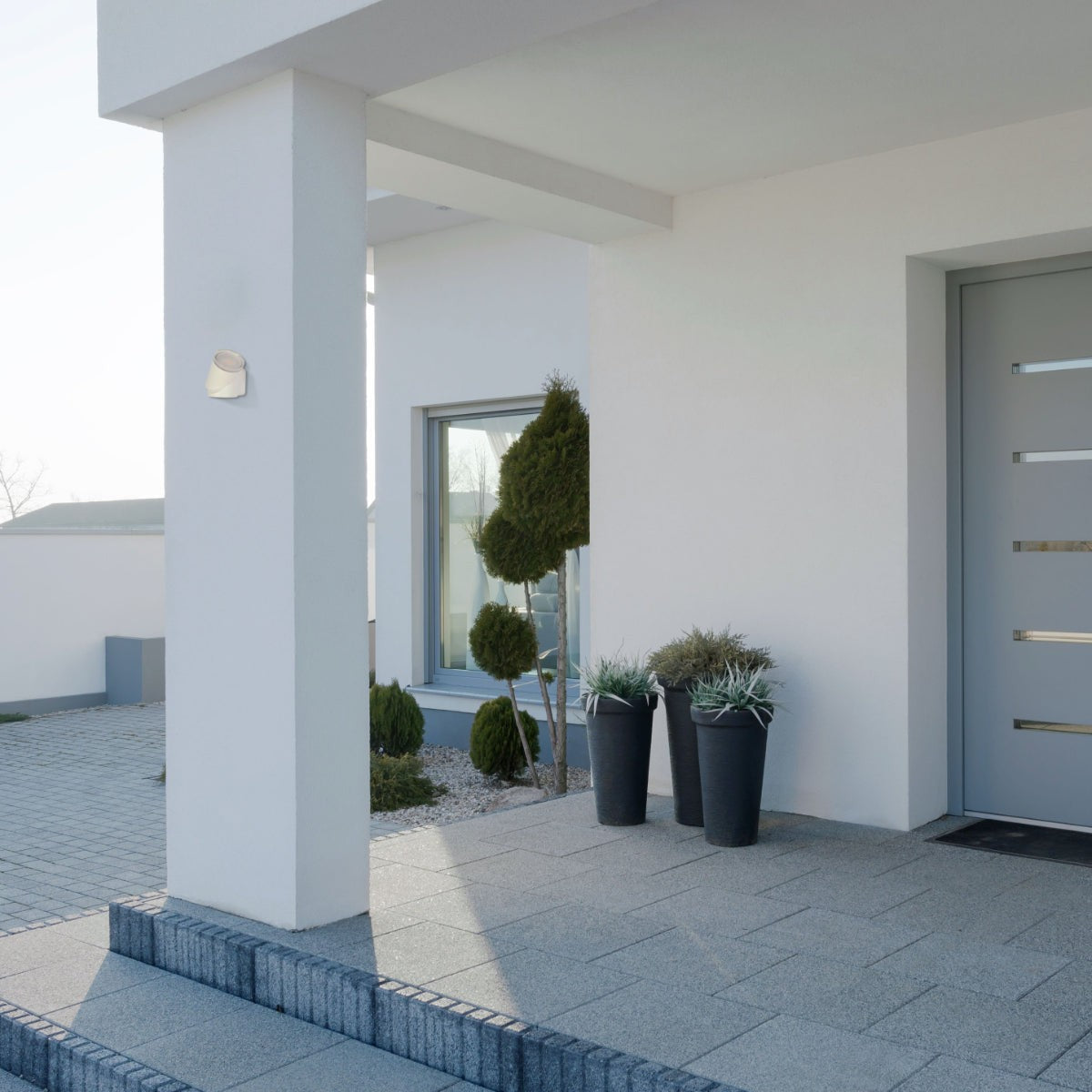 Rotatable Cylinders  Outdoor LED Wall Light White 3000K Wide Beam